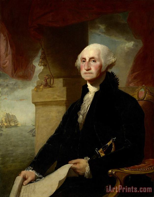 Gilbert Stuart George Washington [the Constable Hamilton Portrait] Art Print